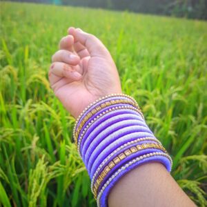 কুন্দনের হ্যান্ডমেড চূড়ি